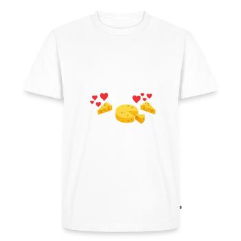 Snack Cheese Lover Cheese Gift - T-shirt Premium bio Homme - blanc - Devant - Nico (187cm)