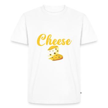 Snack Cheese Lover Cheese Gift - T-shirt Premium bio Homme - blanc - Devant - Nico (187cm)