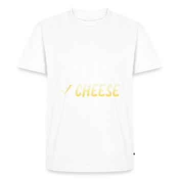 Snack Cheese Lover Cheese Gift - T-shirt Premium bio Homme - blanc - Devant - Nico (187cm)