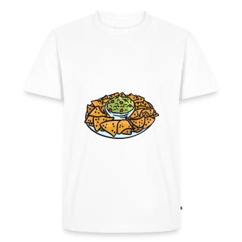 Nacho Lover Nacho Gift Mexican Food - Men's Premium Organic T-Shirt - white - Front - Nico (187cm)