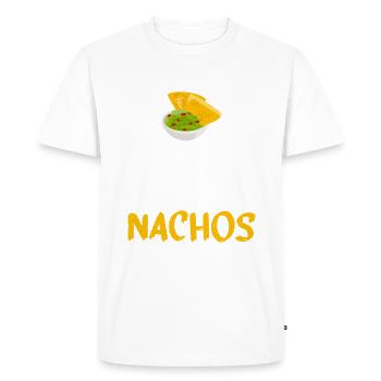 Nacho Lover Nacho Gift Mexican Food - Men's Premium Organic T-Shirt - white - Front - Nico (187cm)