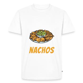 Nacho Lover Nacho Gift Mexican Food - Men's Premium Organic T-Shirt - white - Front - Nico (187cm)