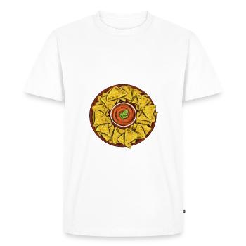 Nacho Lover Nacho Gift Mexican Food - Men's Premium Organic T-Shirt - white - Front - Nico (187cm)