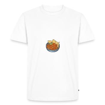 Nacho Lover Nacho Gift Mexican Food - Men's Premium Organic T-Shirt - white - Front - Nico (187cm)