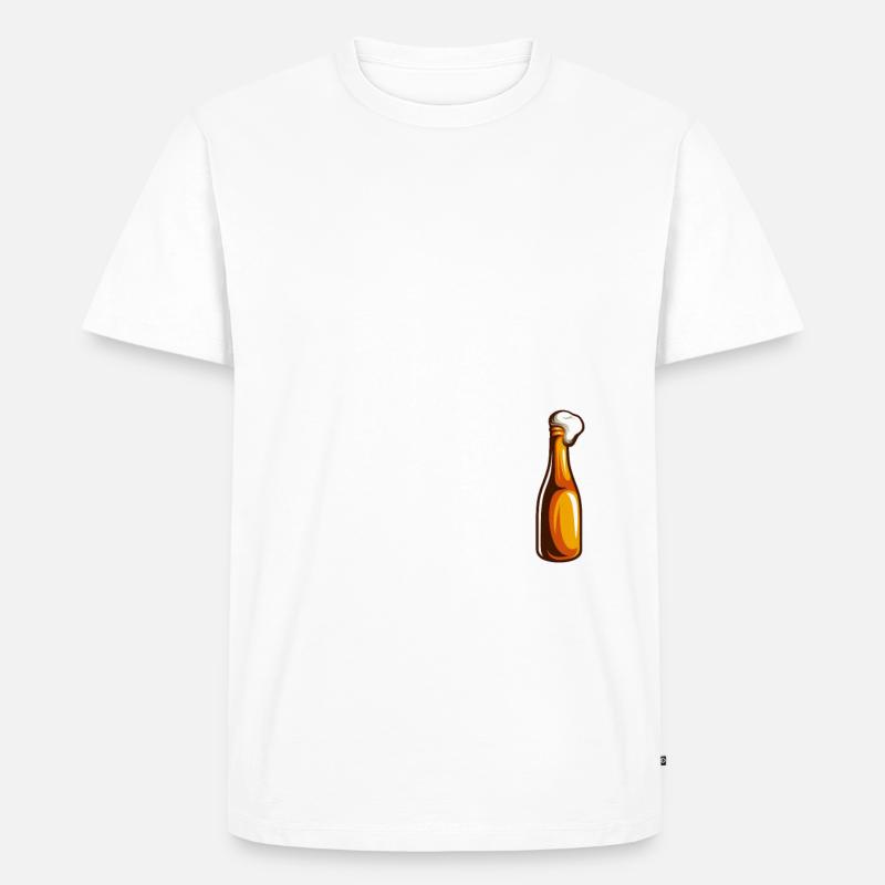 Biertrinker Bier Geschenke - Männer Premium Bio T-Shirt - Weiß