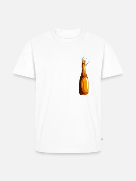 Biertrinker Bier Geschenke - Männer Premium Bio T-Shirt - Weiß