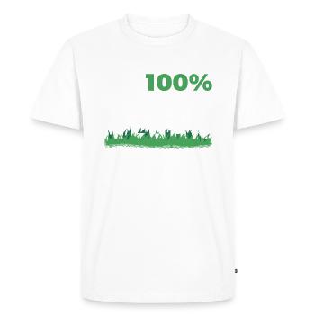 Veggie Lover Vegan Gift - Men's Premium Organic T-Shirt - white - Front - Nico (187cm)