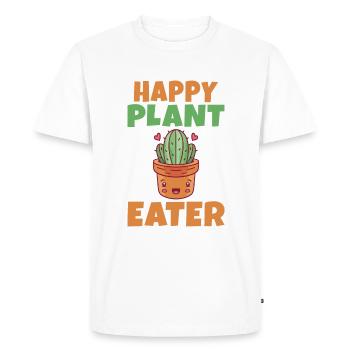 Veggie Lover Vegan Gift - Men's Premium Organic T-Shirt - white - Front - Nico (187cm)