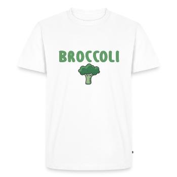 Veggie Lover Vegan Gift - Men's Premium Organic T-Shirt - white - Front - Nico (187cm)