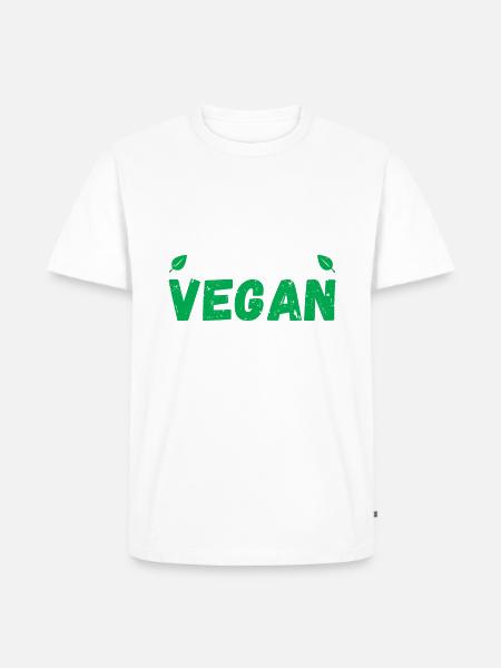 Veggie Lover Vegan Gift - Men's Premium Organic T-Shirt - white