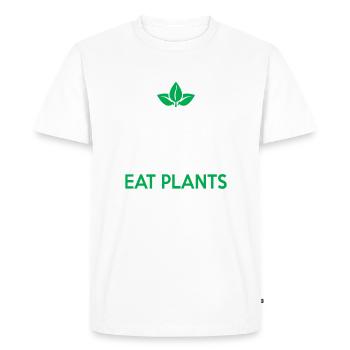 Veggie Lover Vegan Gift - Men's Premium Organic T-Shirt - white - Front - Nico (187cm)