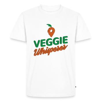 Veggie Lover Vegan Gift - Men's Premium Organic T-Shirt - white - Front - Nico (187cm)