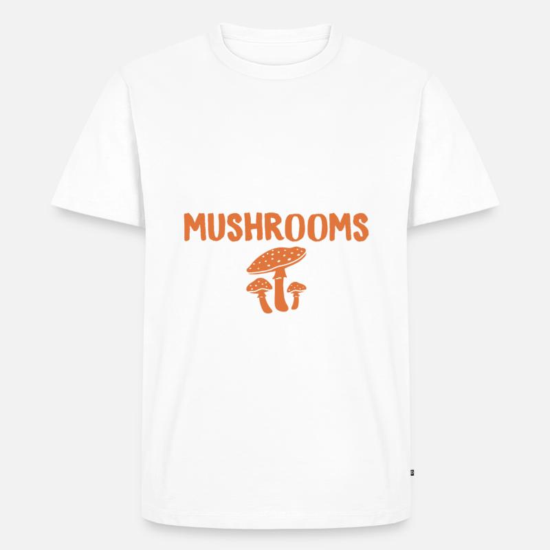 Pilzjäger Pilzjäger Geschenke - Männer Premium Bio T-Shirt - Weiß