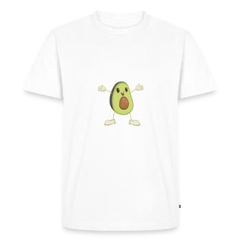 Vegetable Lover Vegetarian Gifts - Men's Premium Organic T-Shirt - white - Front - Nico (187cm)