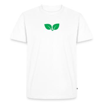 Vegetable Lover Vegetarian Gifts - Men's Premium Organic T-Shirt - white - Front - Nico (187cm)