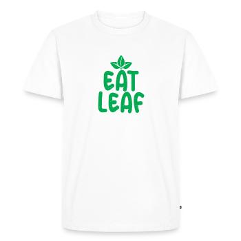 Vegetable Lover Vegetarian Gifts - Men's Premium Organic T-Shirt - white - Front - Nico (187cm)