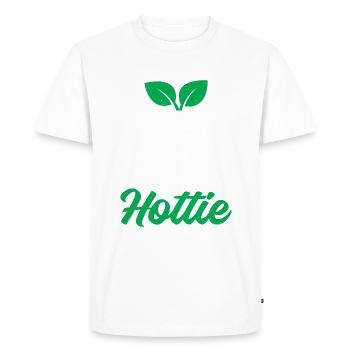 Vegetable Lover Vegetarian Gifts - Men's Premium Organic T-Shirt - white - Front - Nico (187cm)