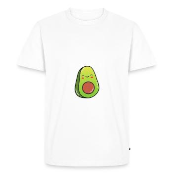 Vegetable Lover Vegetarian Gifts - Men's Premium Organic T-Shirt - white - Front - Nico (187cm)