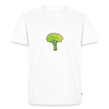 Vegetable Lover Vegetarian Gifts - Men's Premium Organic T-Shirt - white - Front - Nico (187cm)