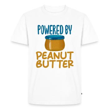 Cadeau amoureux du beurre de cacahuète - T-shirt Premium bio Homme - blanc - Devant - Nico (187cm)