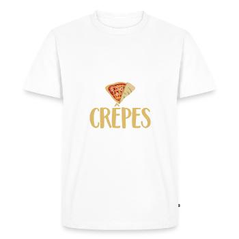 Crepe Gifts for Crepe Lover - Men's Premium Organic T-Shirt - white - Front - Nico (187cm)