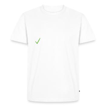 I love Milkshakes Milkshake Gift - Men's Premium Organic T-Shirt - white - Front - Nico (187cm)