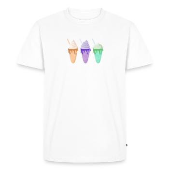 I love Milkshakes Milkshake Gift - Men's Premium Organic T-Shirt - white - Front - Nico (187cm)