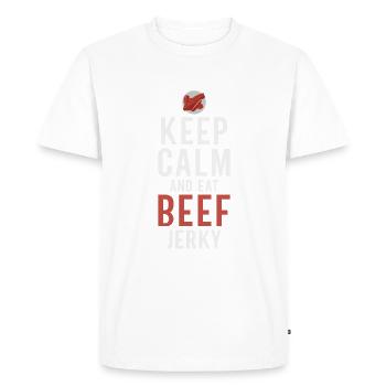 Beef Jerky Gift Beef Jerky Lover - Men's Premium Organic T-Shirt - white - Front - Nico (187cm)