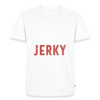 Beef Jerky Gift Beef Jerky Lover - Men's Premium Organic T-Shirt - white - Front - Nico (187cm)