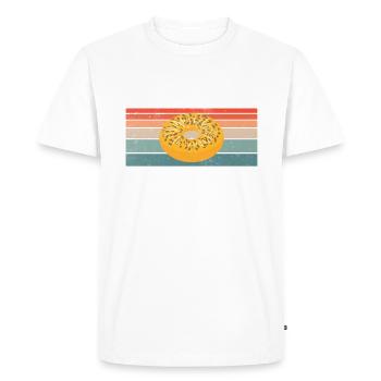 Bagel Gifts Bagel Lover - Men's Premium Organic T-Shirt - white - Front - Nico (187cm)