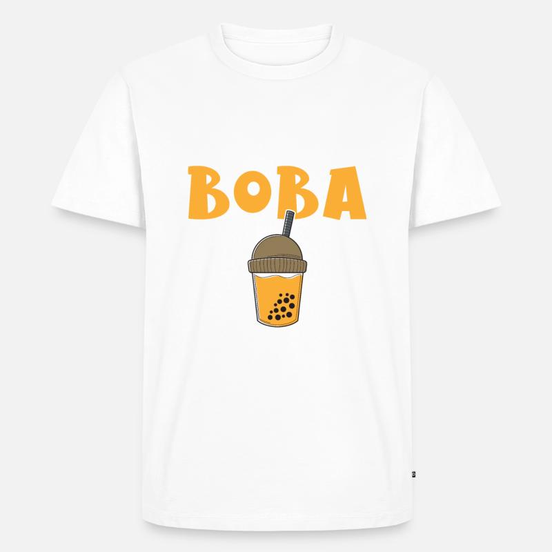 Bubble Tea Lover Geschenk - Männer Premium Bio T-Shirt - Weiß