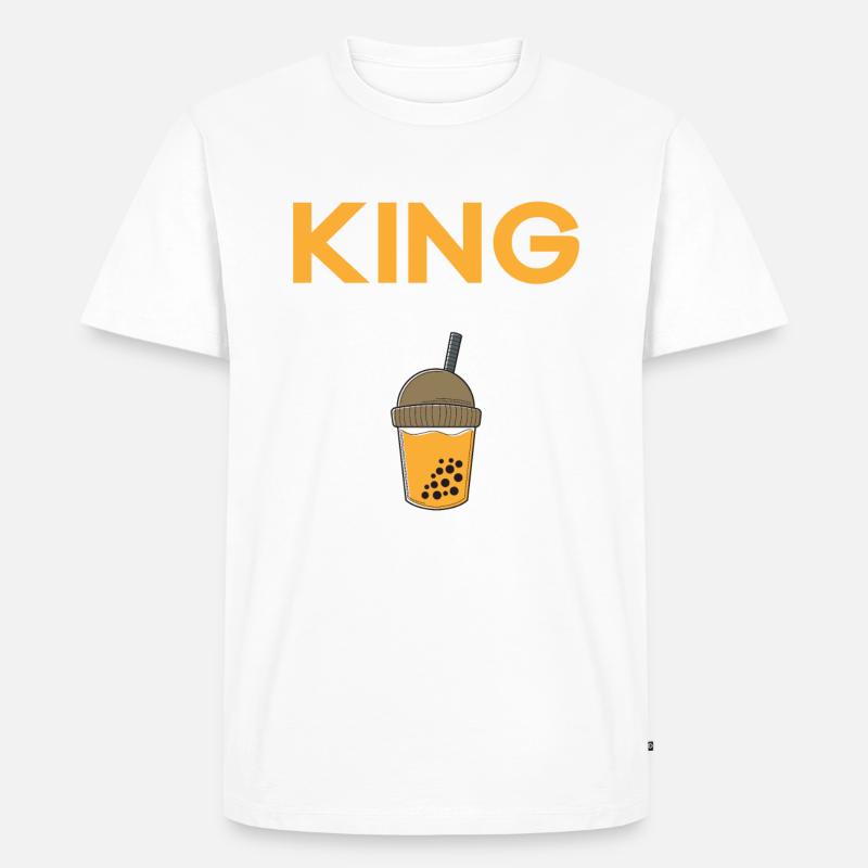 Bubble Tea Lover Geschenk - Männer Premium Bio T-Shirt - Weiß