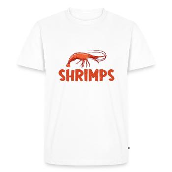 Shrimp Lover Gift - Men's Premium Organic T-Shirt - white - Front - Nico (187cm)