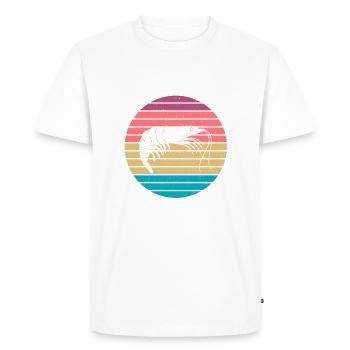 Shrimp Lover Gift - Men's Premium Organic T-Shirt - white - Front - Nico (187cm)
