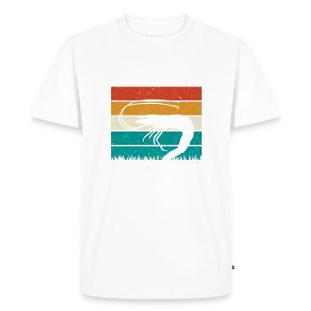 Shrimp Lover Gift - Men's Premium Organic T-Shirt - white - Front - Nico (187cm)