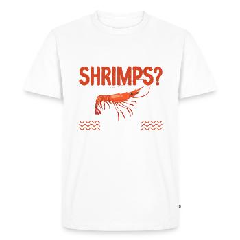 Shrimp Lover Gift - Men's Premium Organic T-Shirt - white - Front - Nico (187cm)