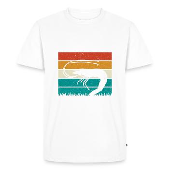 Shrimp Lover Gift - Men's Premium Organic T-Shirt - white - Front - Nico (187cm)
