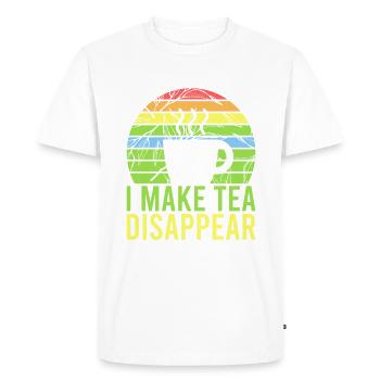 Tea Lover Gifts - Men's Premium Organic T-Shirt - white - Front - Nico (187cm)