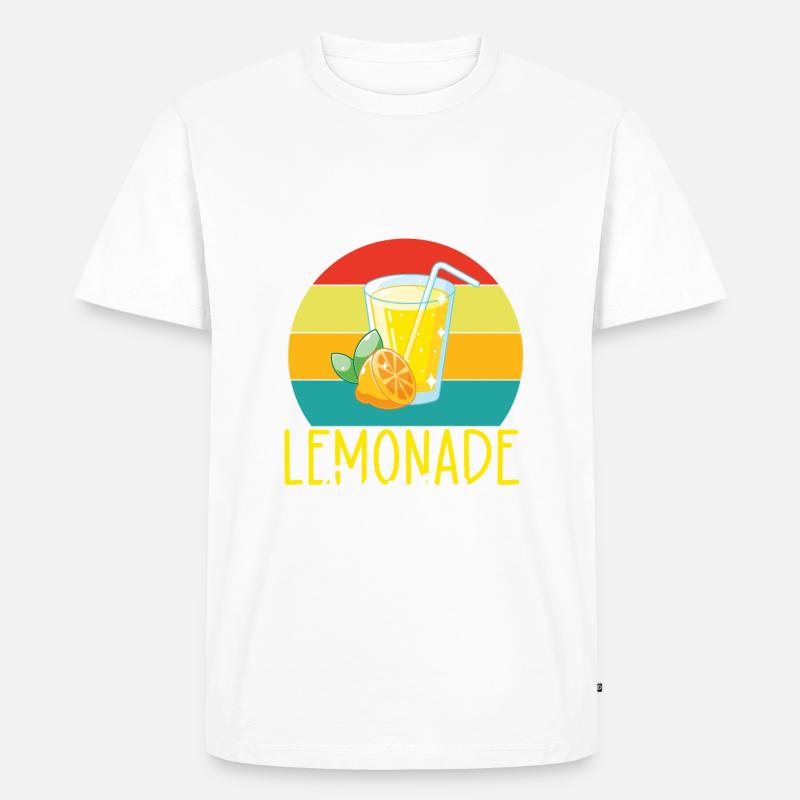 Limonade Geschenkideen - Männer Premium Bio T-Shirt - Weiß