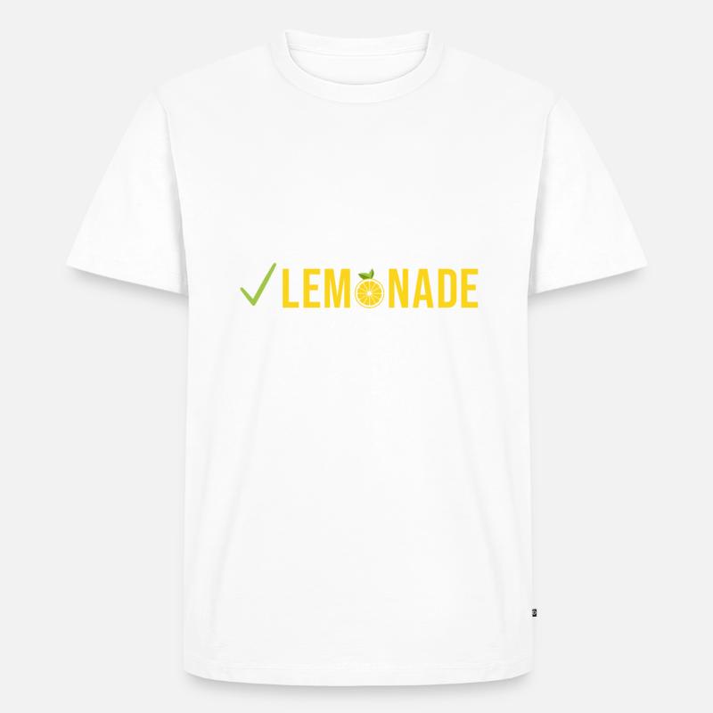 Limonade Geschenkideen - Männer Premium Bio T-Shirt - Weiß