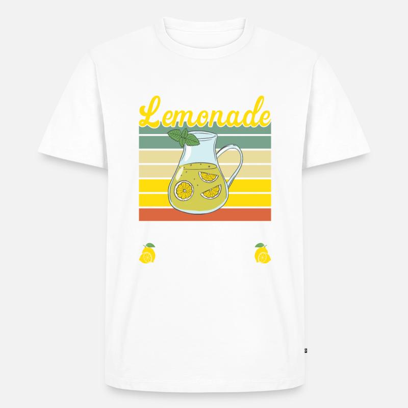 Limonade Geschenkideen - Männer Premium Bio T-Shirt - Weiß