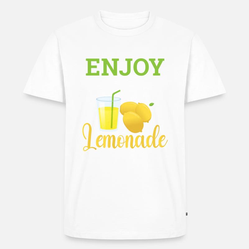 Limonade-Geschenk-Ideen - Männer Premium Bio T-Shirt - Weiß