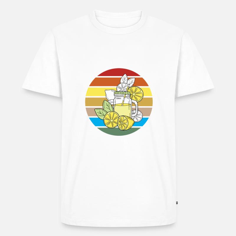 Limonade Geschenkideen - Männer Premium Bio T-Shirt - Weiß