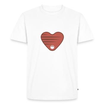 Steak Lover Steak Gift - Men's Premium Organic T-Shirt - white - Front - Nico (187cm)