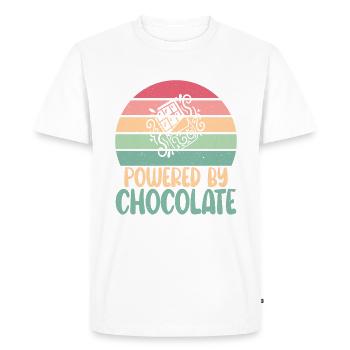 Chocolate Lover Gifts - Men's Premium Organic T-Shirt - white - Front - Nico (187cm)
