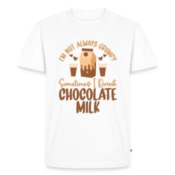 Cadeaux pour amateurs de lait au chocolat - T-shirt Premium bio Homme - blanc - Devant - Nico (187cm)