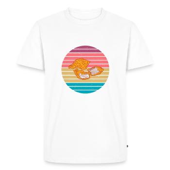 Chicken Nugget Gifts - Men's Premium Organic T-Shirt - white - Front - Nico (187cm)