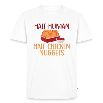 Chicken Nugget Gifts - Men's Premium Organic T-Shirt - white - Front - Nico (187cm)