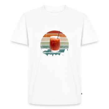 Cadeaux pour amateurs de thé sucré - T-shirt Premium bio Homme - blanc - Devant - Nico (187cm)