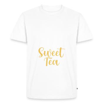 Cadeaux pour amateurs de thé sucré - T-shirt Premium bio Homme - blanc - Devant - Nico (187cm)